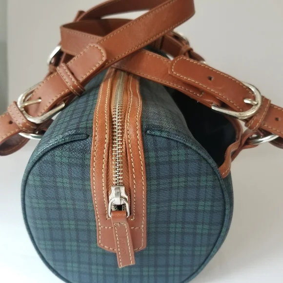 Vintage Ralph Lauren Plaid Barrel Purse - Picture 13 of 16